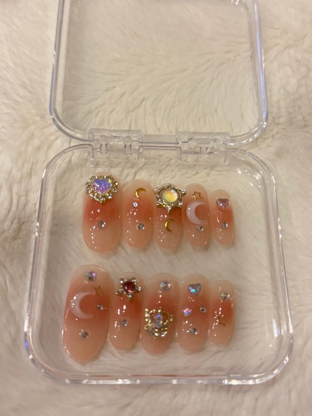 Moonstone Press-On Nails (Sailor Moon)
